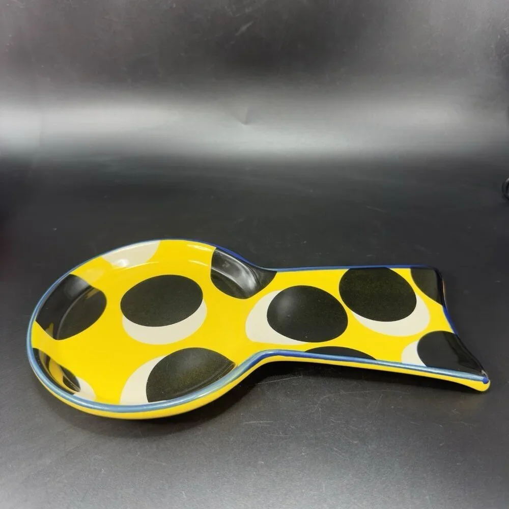 Tabitha Brown Target Stoneware Spoon Rest Ceramic Spoon Holder Spoon Shape Decor